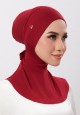 FITTED NECK TIE BACK IN RED